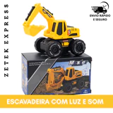 Escavadeira de fricção com luzes e sons
