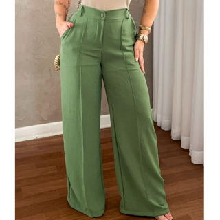 CALÇA PANTALONA FEMININA DUNA COM FORRO E BOTÂO TENDENCIA 2025 em Oferta na Shopee