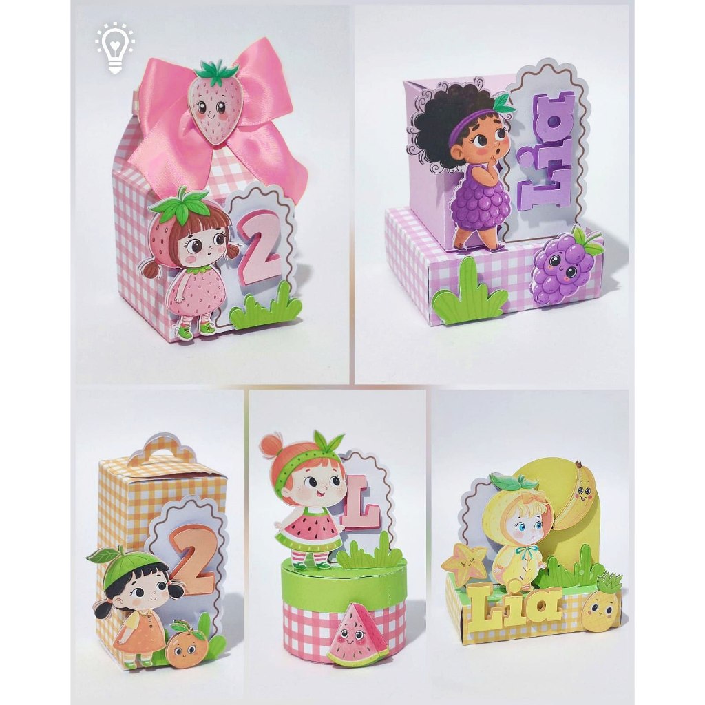 Kit Festa Frutinhas | Lembrancinhas | Festa infantil | Aniversário | Personalizados