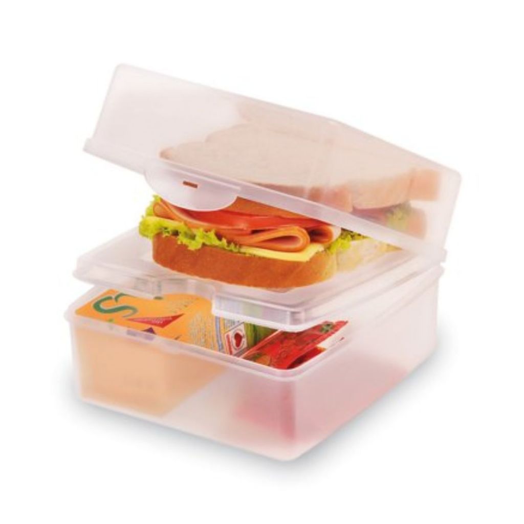 Sanremo Sanduicheira Dupla Fit | Porta Sanduíche Pão de Forma Marmita Frutas Piquenique BPA Free