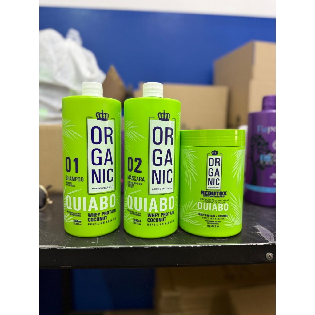 Escova Progressiva de Quiabo Orgânico + Btx Quiabo perfeitto
