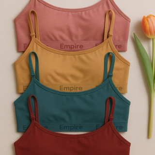 Kit 4 Top Feminino Forrado de Microfibra Sutiã Sem Bojo Top Fitness Adulto Juvenil em Oferta na Shopee