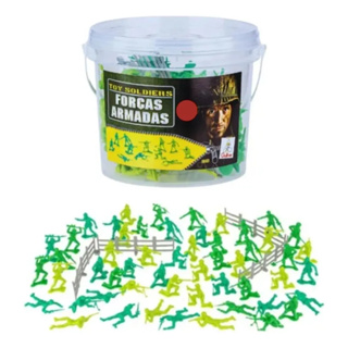 Jogo Bonecos de Soldadinhos De Brinquedo 54 Soldados Exército Gulliver 603 em Oferta na Shopee