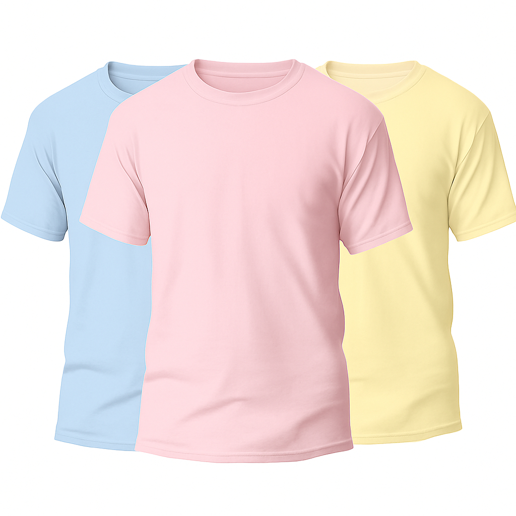 Kit 3 Camisetas Masculina 100% Algodão Básica Lisa Gola Redonda para Academia e Dia a Dia em Oferta na Shopee