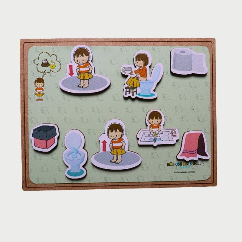 Quadro magnético desfralde treinamento do penico/vaso brinquedo