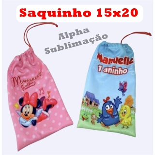 Saquinho Surpresa Personalizado qualquer tema 15x20 em Oferta na Shopee