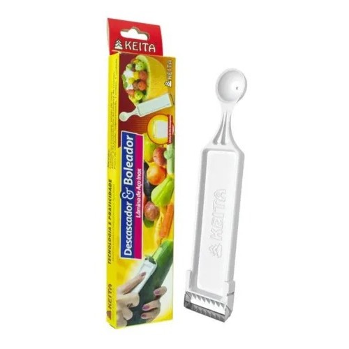 Descascador Furador Boleador Frutas Legumes Batata 2 Em 1 Marca Keita