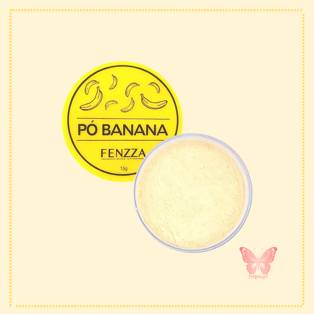 Pó Facial Solto Ultrafino Banana Fenzza Maquiagem 15g