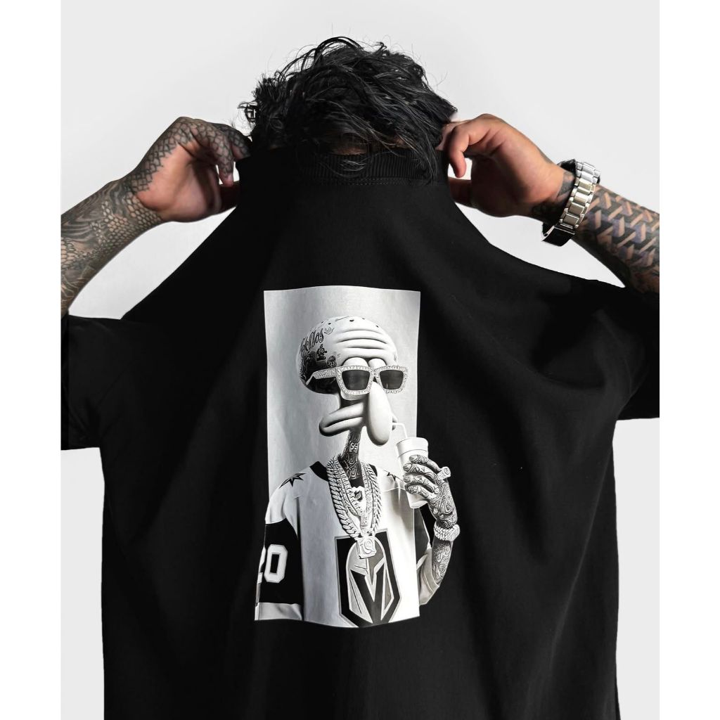 Camiseta Oversized Lula Molusco Trap Streetwear Unissex Plus Size Aftersoul