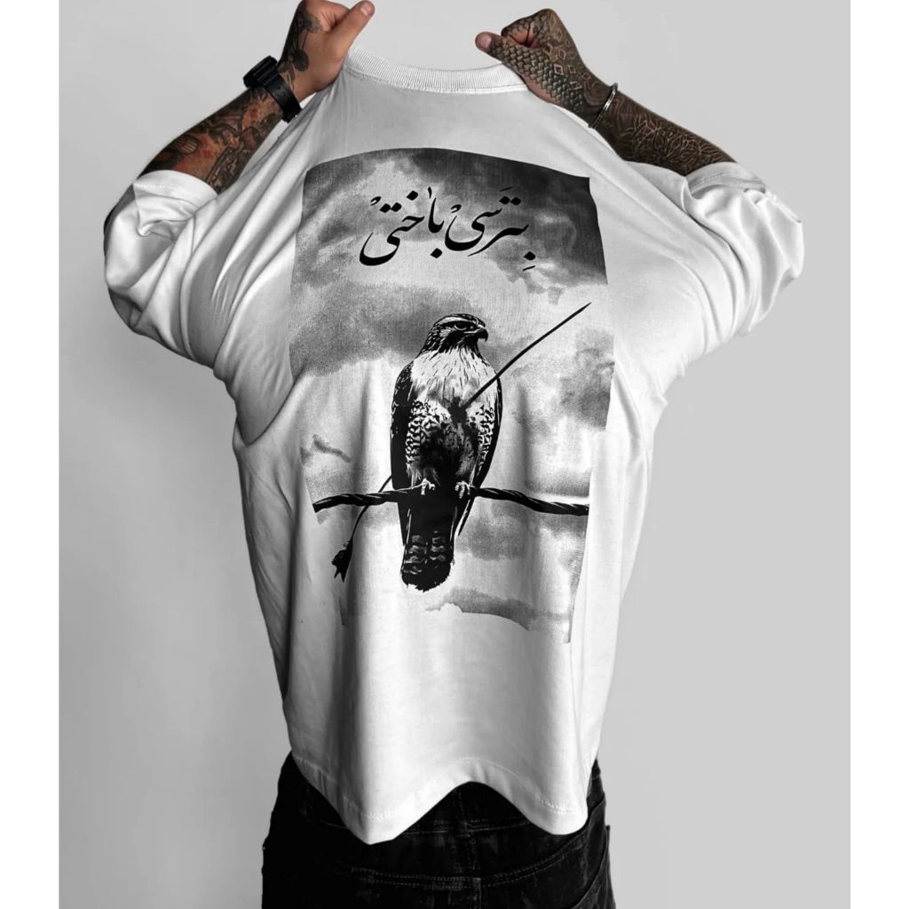 Camiseta oversized falcão samurai streetwear Aftersoul unissex algodão plus size