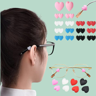 KIT 8 GANCHO ANTIDERRAPANTE DE SILICONE Cores Variadas Trava Gancho de Silicone Óculos grau Coração em Oferta na Shopee