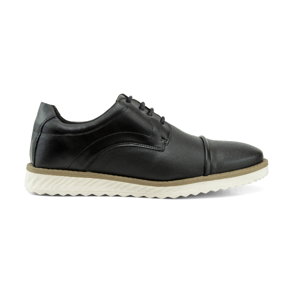 Sapato Casual Masculino Preto Oxford Derby De Alta Qualidade Super Leve