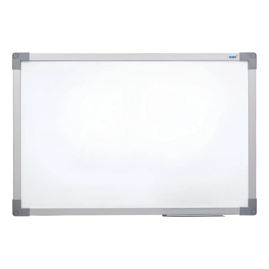 Lousa Branca Quadro Branco MDF 90x60cm Soft Alumínio Para Salas Escritório Reuniões Stalo Premium