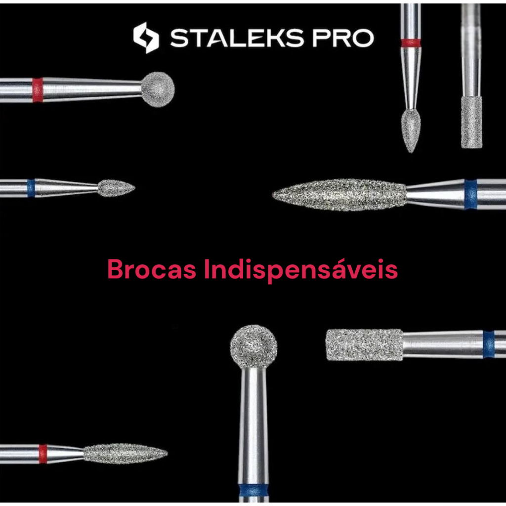 Broca Diamantada Staleks – Manicure Russa Profissional e Cutilagem Precisa em Oferta na Shopee