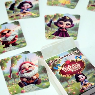 JOGO DA MEMORIA BRANCA DE NEVE BABY LEMBRANCINHA PERSONALIZADA em Oferta na Shopee