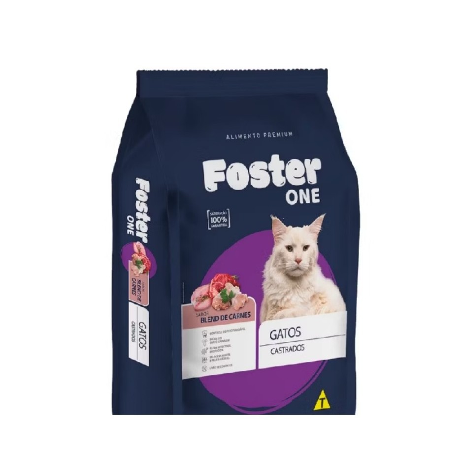 RAÇÃO FOSTER CATS PREMIUM ESPECIAL PARA GATOS CASTRADOS 20 KG    A ração Foster para gatos castrados é ideal pois suas c
