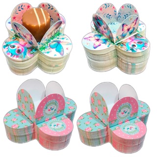 Forminhas Jardim Encantado 4 Pétalas Média Festa Infantil Decoração Aniversário em Oferta na Shopee