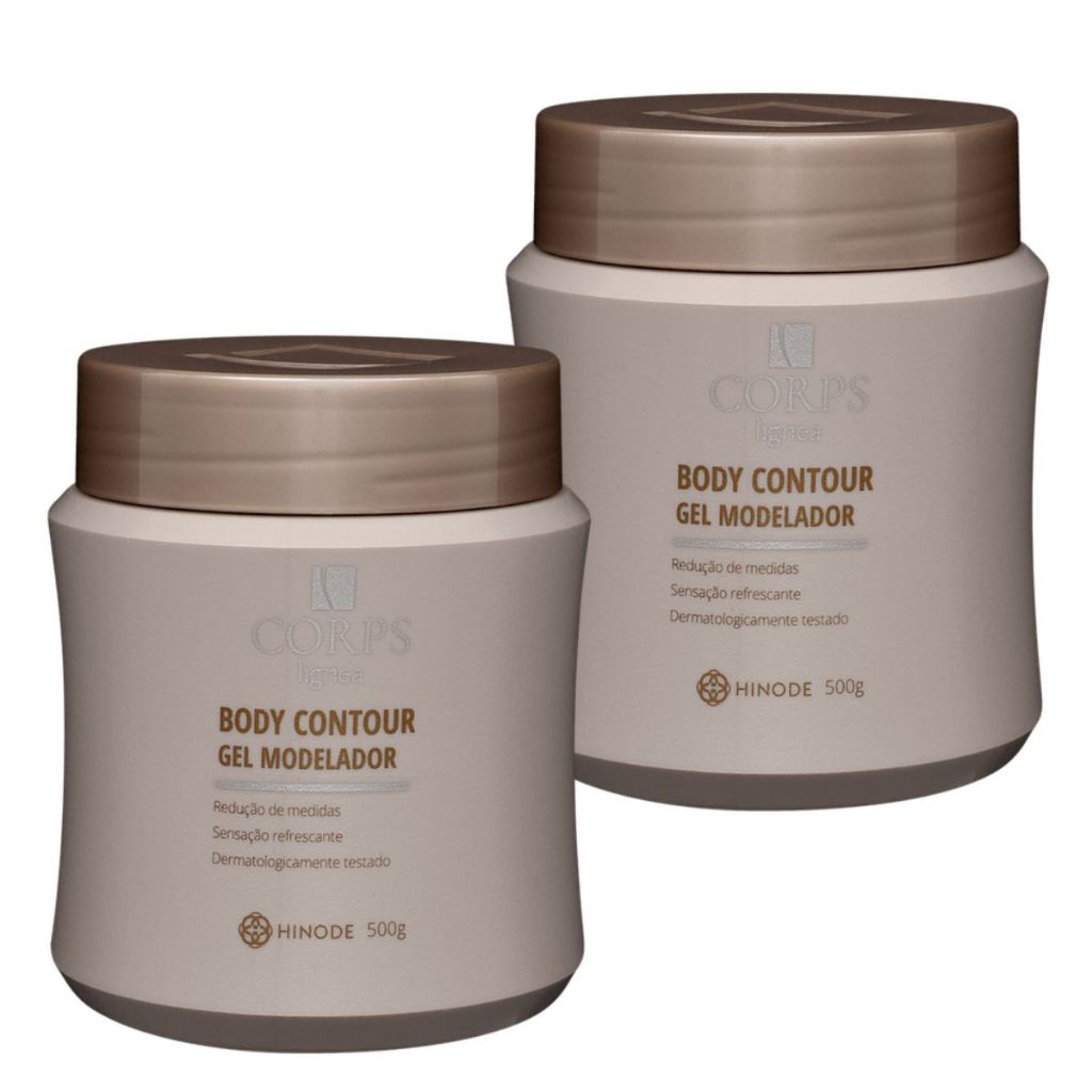 Kit com 2 Gel Redutor de Medidas Gel Corps Lignea Hinode 500g Embalagem Antiga (Original)