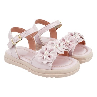 Sandália Infantil Menina Plana Moda Verão Moderna Confortável Delicada com Flores em Oferta na Shopee