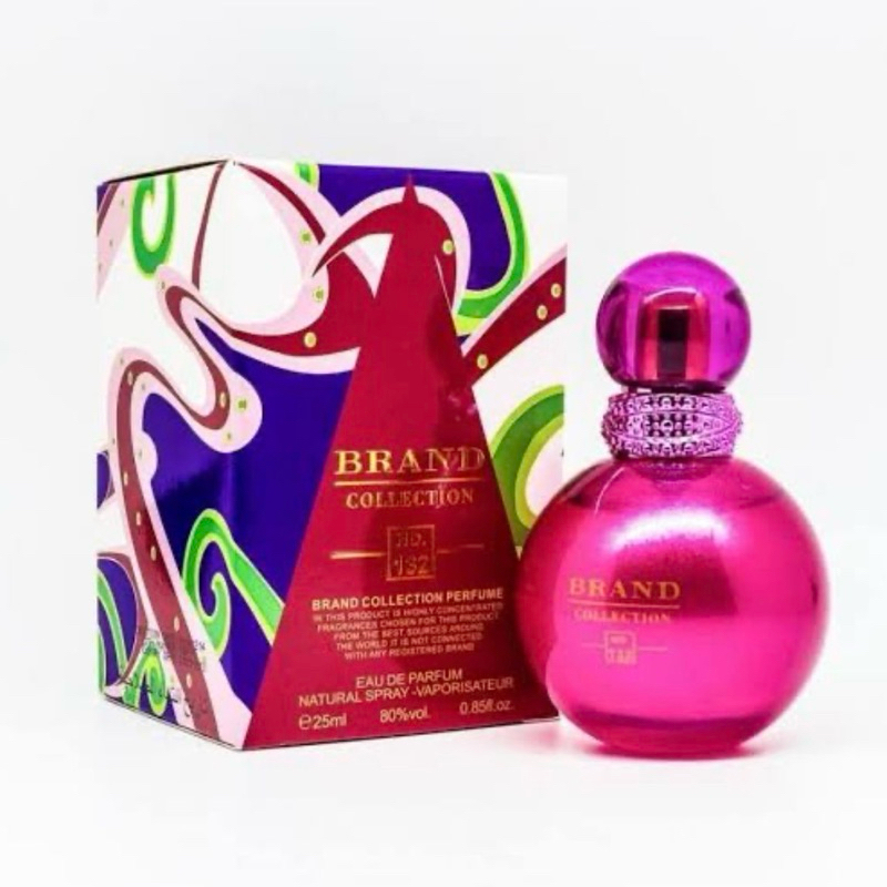 Perfume Feminino Brand Collection Miniatura N°132 25ML Fragrância Feminina doce Mala Viagem