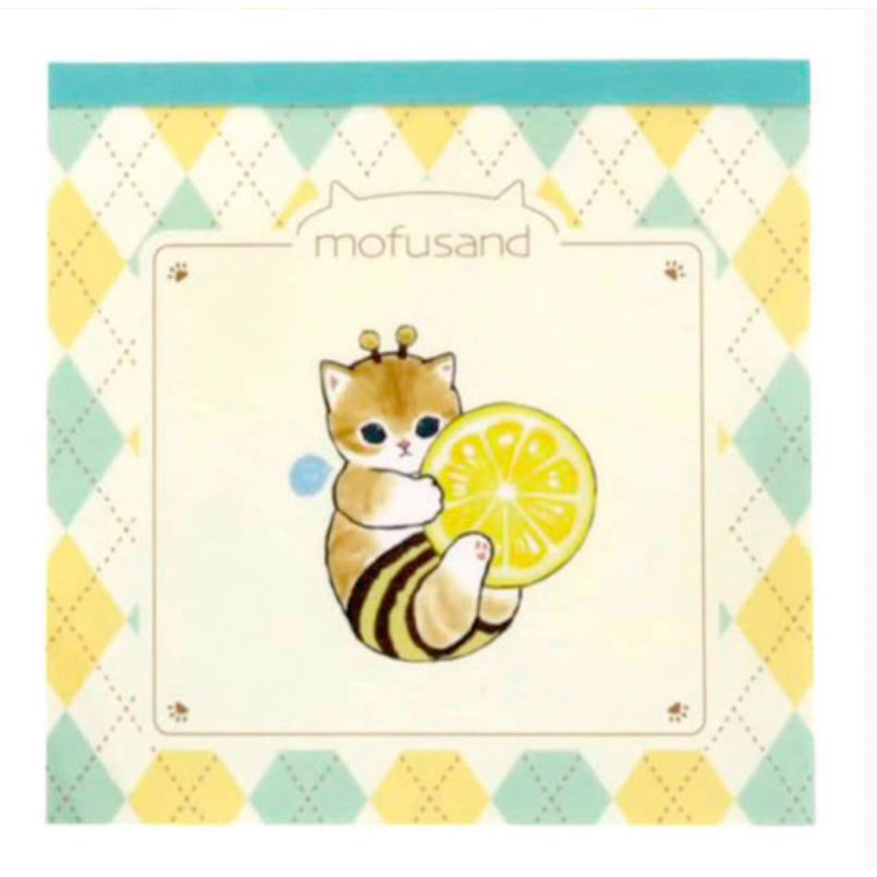Bloco Bloquinho de notas Mofusand Lemon Importado do Japão - Planner Hobonichi - gato