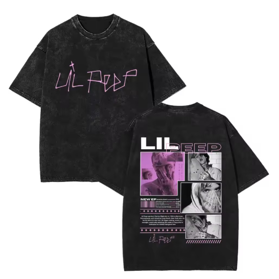 Camiseta Camisa Blusa Algodão Unissex Cantor Rapper lil peep em Oferta na Shopee