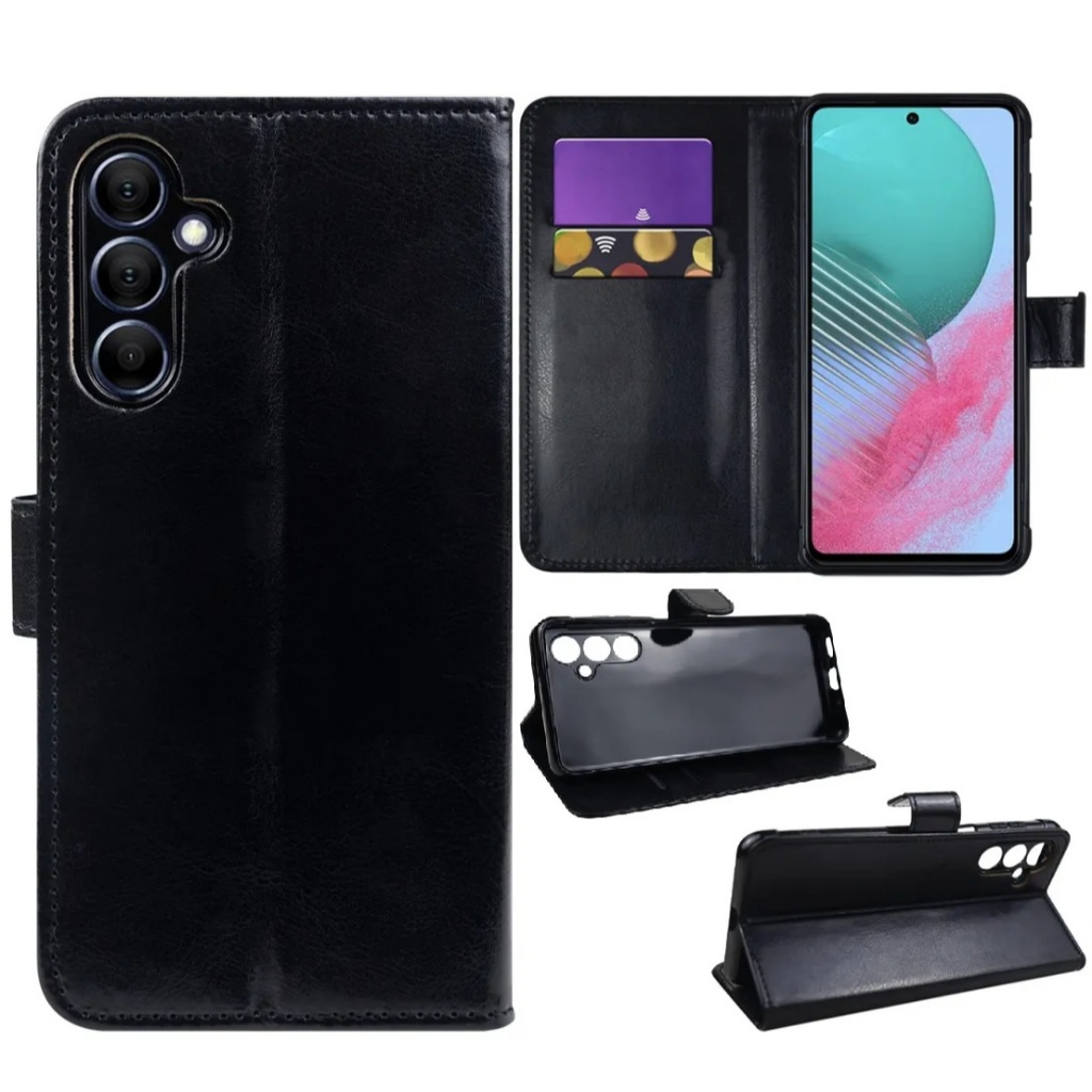 Capa Carteira de Couro Sintético para Samsung Galaxy M54 – Proteção 360°