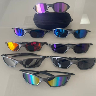 Óculos de Sol Masculino Esportivo – Armação Cinza, Lentes Polarizadas Espelhadas UV400 + Estojo em Oferta na Shopee