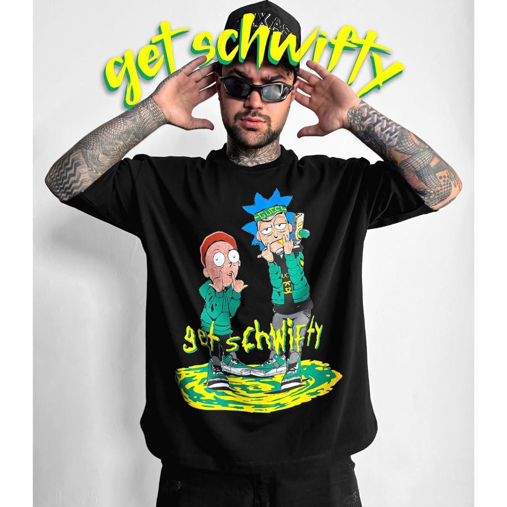 Camiseta Rick and Morty Oversized Aftersoul – Estilo urbano e cultura pop em algodão premium
