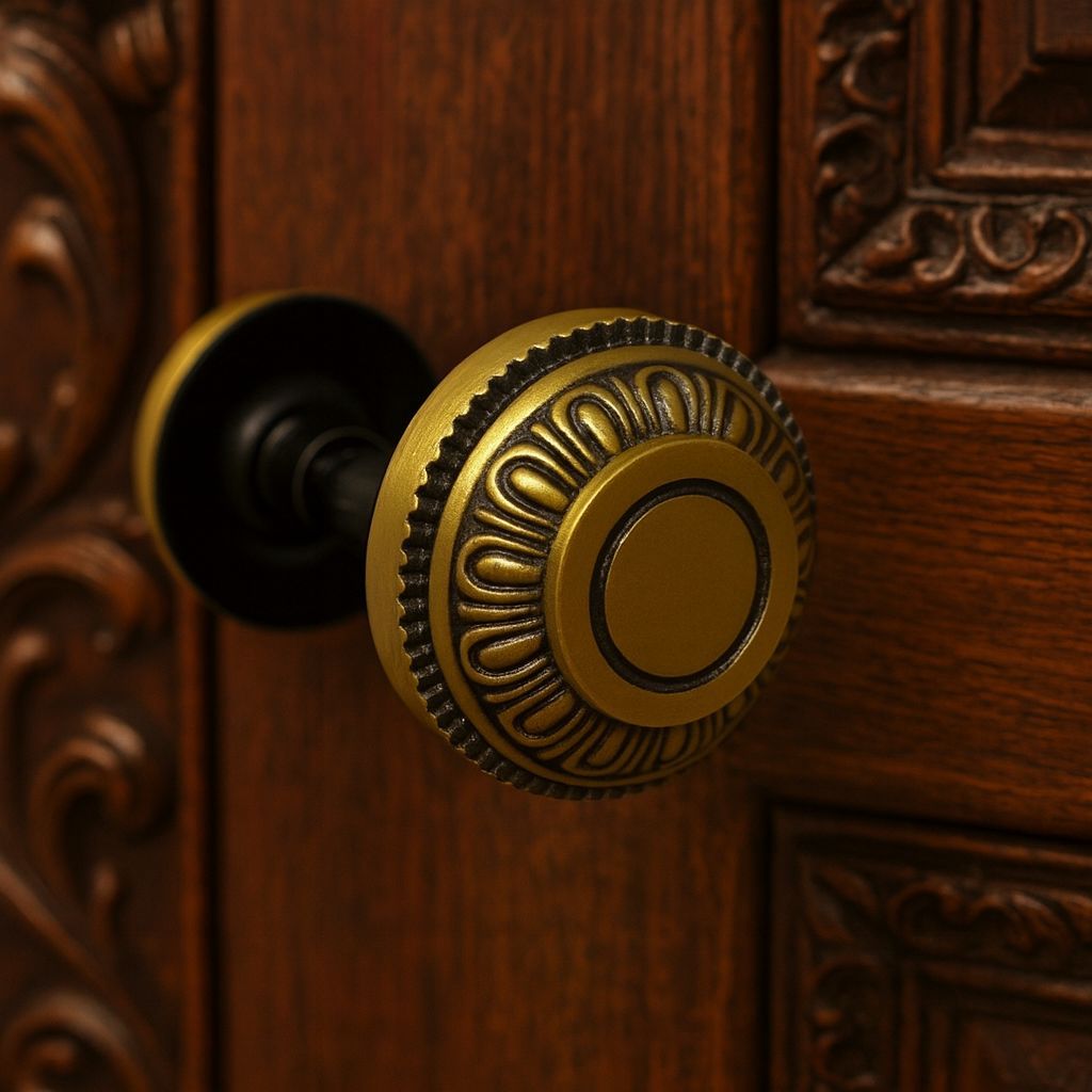 Maçaneta Colonial Tipo Bola Para Reposição Fechaduras Universal