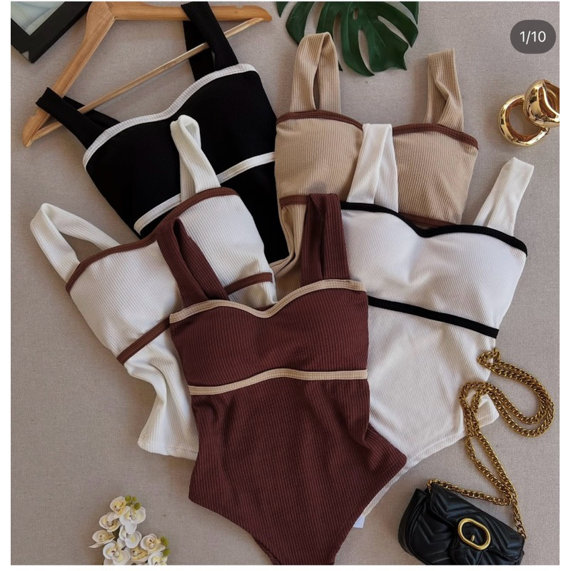 Body Feminino Canelado Com Bojo Rafaela em Oferta na Shopee