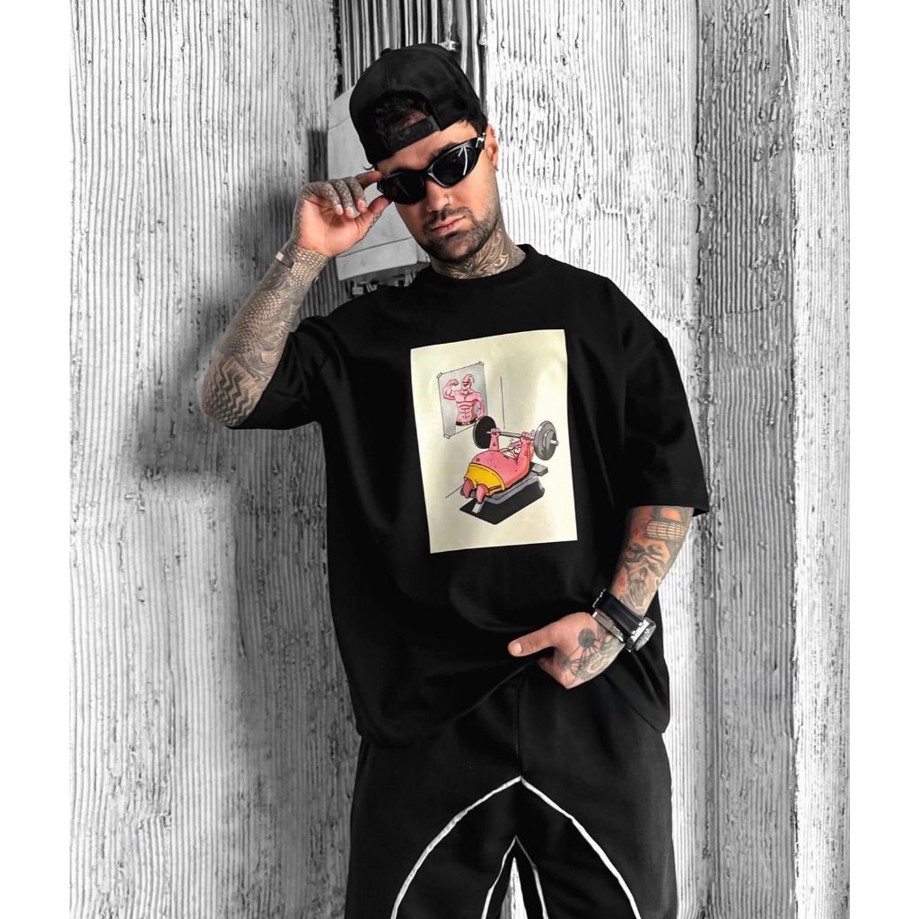 Camiseta oversized plus size Aftersoul Mickey maromba streetwear 100% algodão