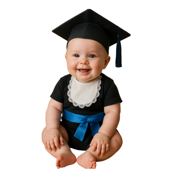 Body temático para mesversario de formatura conclusão dos mesversarios beca de formatura para bebê