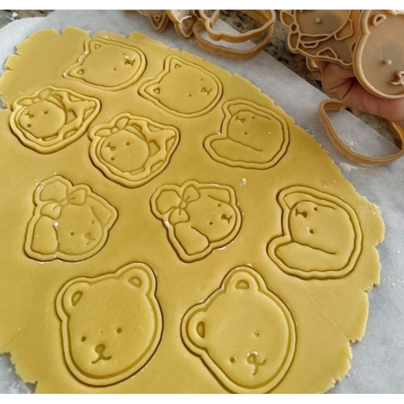 Kit Cortadores Biscoito Animais Boobie | Impressão 3D PLA | 5 Modelos | 6cm/8cm | Tamanho Personalizável