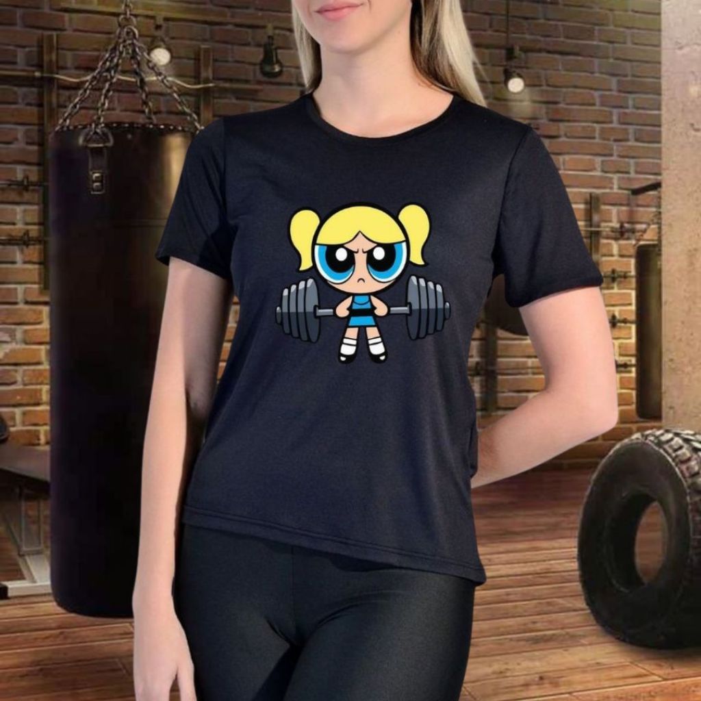 Camisa Dry Fit Feminina Camiseta Meninas Super Poderosas Treino Academia Gym
