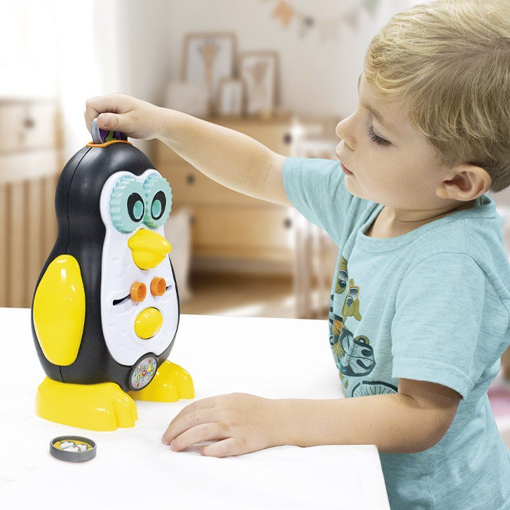 Brinquedo Educativo Pinguino Didático Criança Infantil Encaixe Peças Desenvolvimento Bebe de Brincar