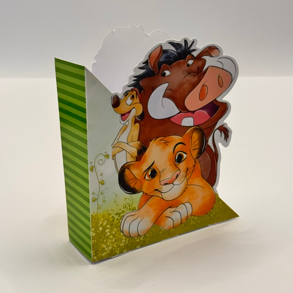 Centros de mesa porta guardanapo SEM NOME REI LEÃO AQUARELA para colar