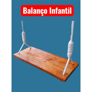 Balanço de Madeira de Qualidade Nacional 150kg Premium com Verniz
