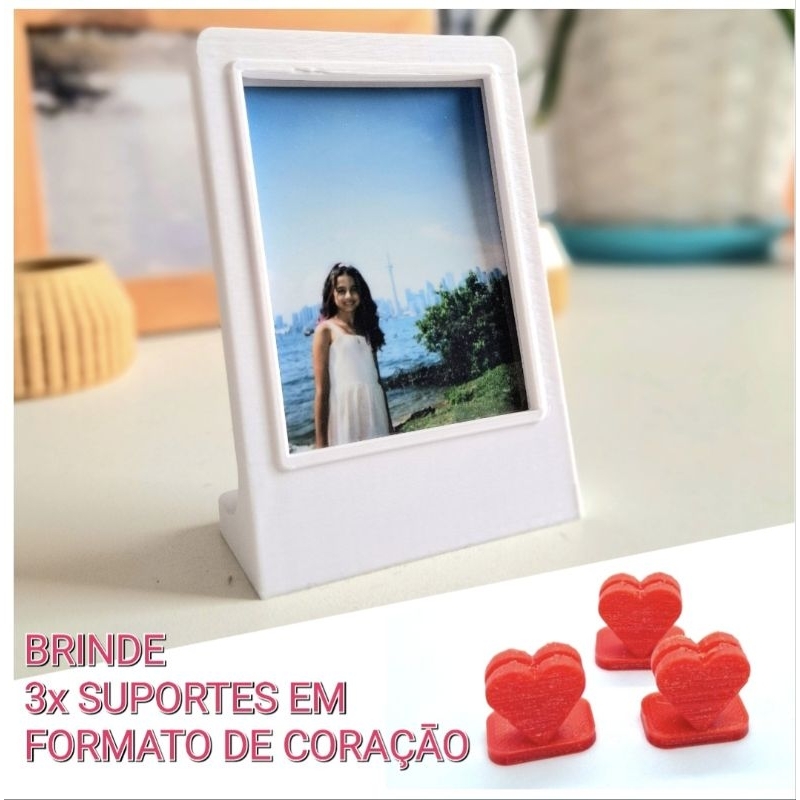 Mini Porta retrato para foto fujifilm instax mini + Brinde