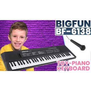 Teclado Infantil Eletrônico Órgão 61 Teclas Com Microfone