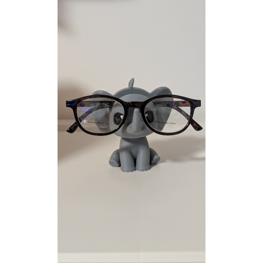 Elefante Fofo - Suporte para Óculos - Base para óculos - Porta óculos decorativo
