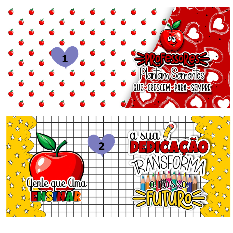 Arte Impressa Professores | Imagens prontas para estampar Canecas | Sublimação | Personalizada | Pack 02