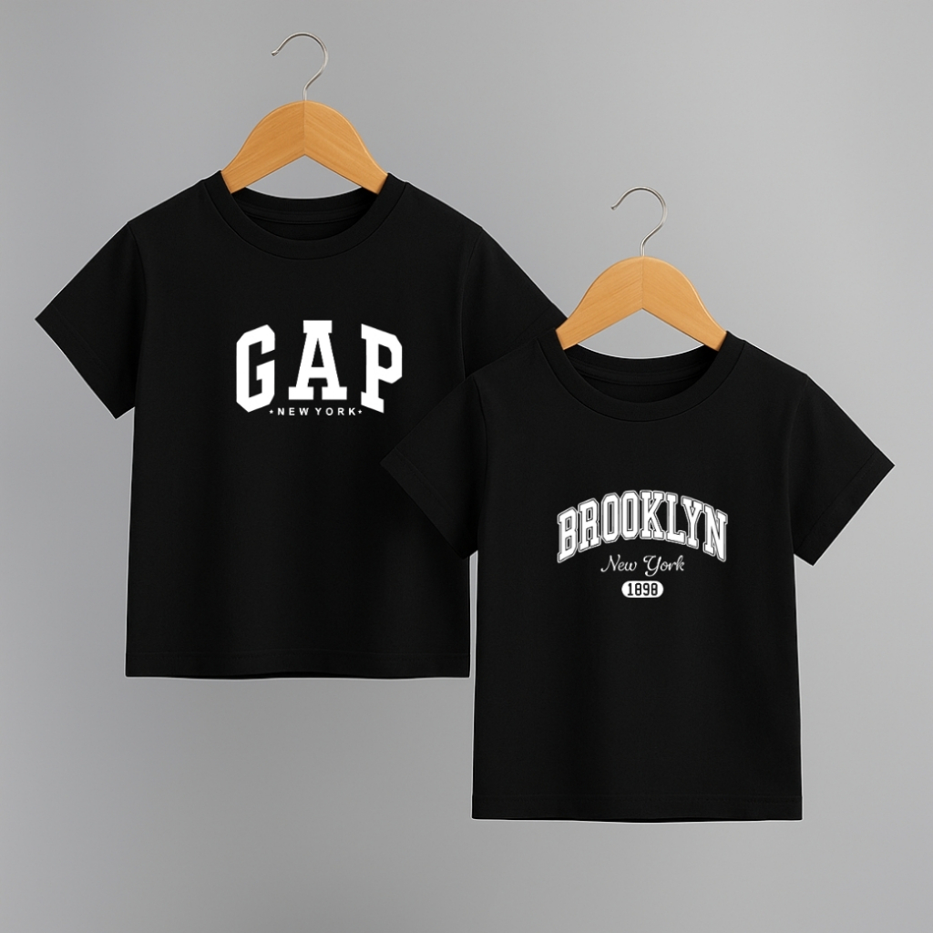 Kit 2 Camisetas Infantil Juvenil Algodão Premium Menino Menina Conforto BROOKIN E GAAP