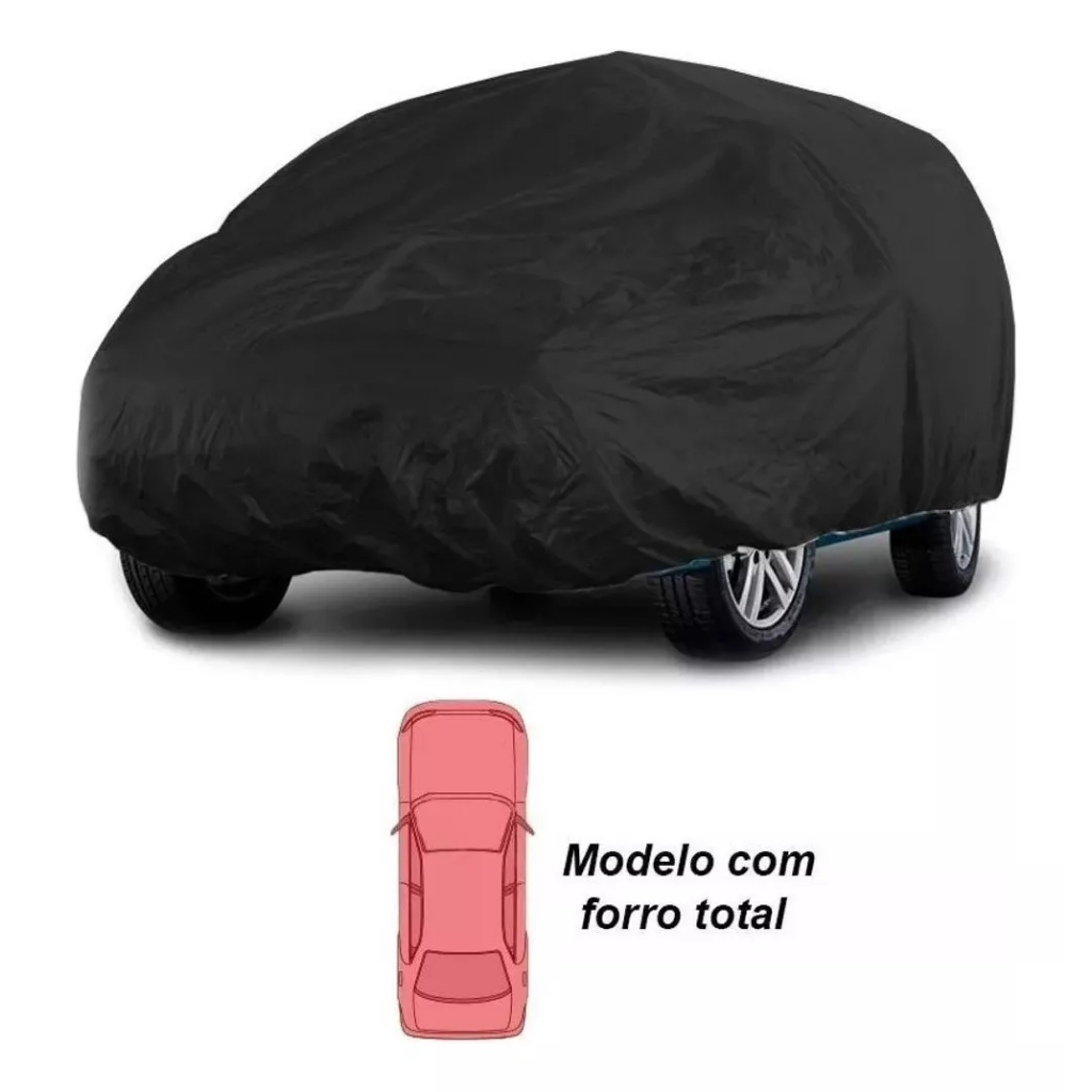Capa de Cobrir Carro em Couro Impermeável Uv Proteção Total Reforçada Grossa P M G