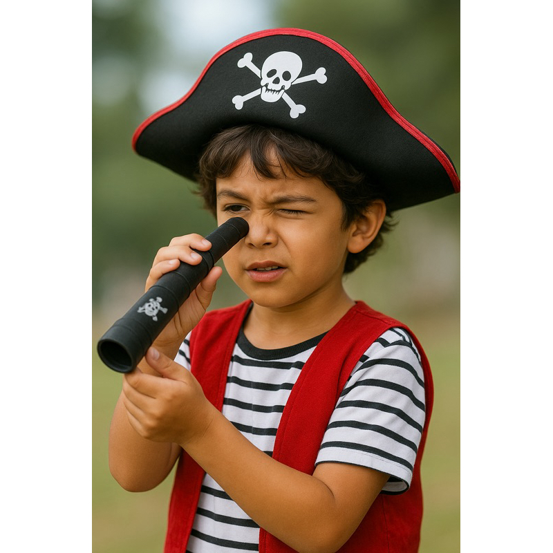 Luneta Divertida Fantasia Pirata Acessórios Halloween Carnaval