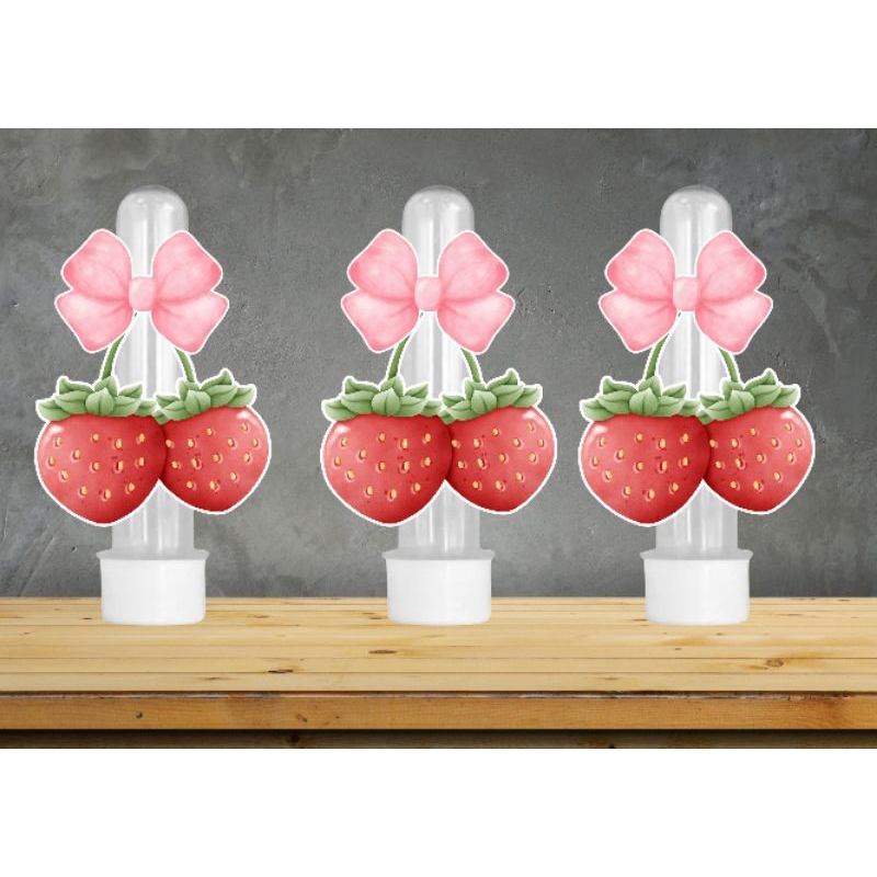 Apliques para tubetes Morango,Morangos Moranguinho ( arraste pro lado e escolha o seu)