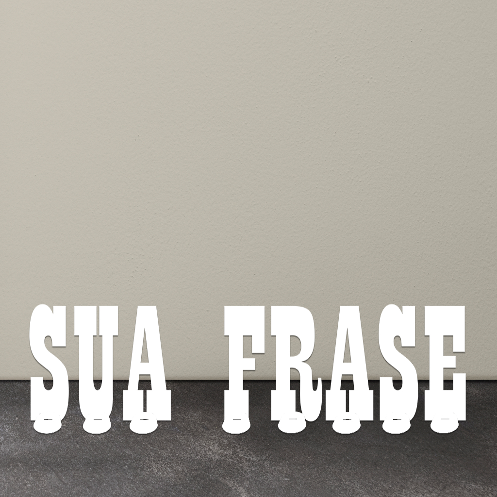 Palavra Em Madeira Personalizada Mdf 45cm De Altura Com Base Para Letra