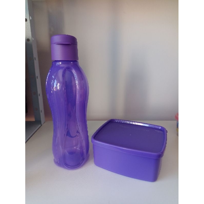 Tupperware Kit Lanche Garrafinha 500 ml + Jeitosinho 400 ml Roxo
