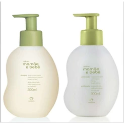 Shampoo e Condicionador Natura Mamãe e Bebê -200ml Refil/Frasco