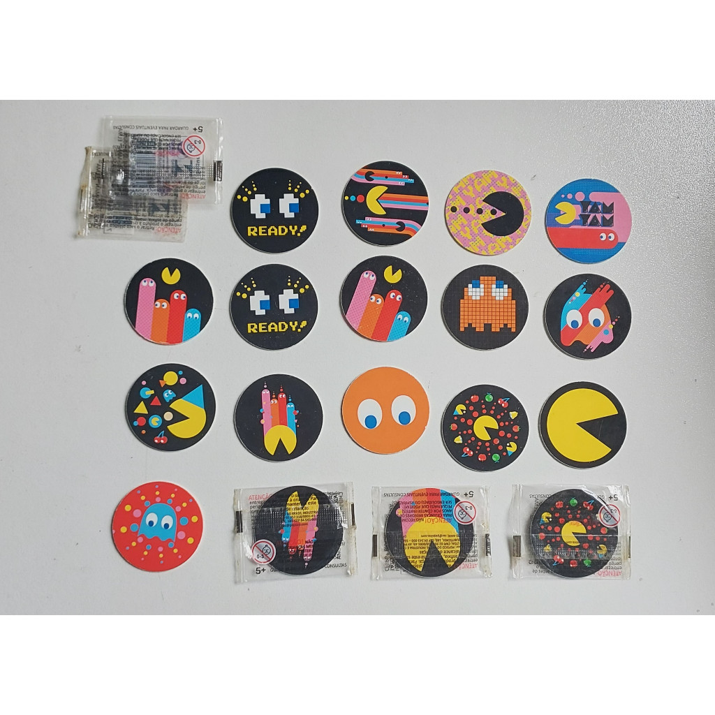 18 Tazos - Pac-man 40th Anniversary - Elma Chips